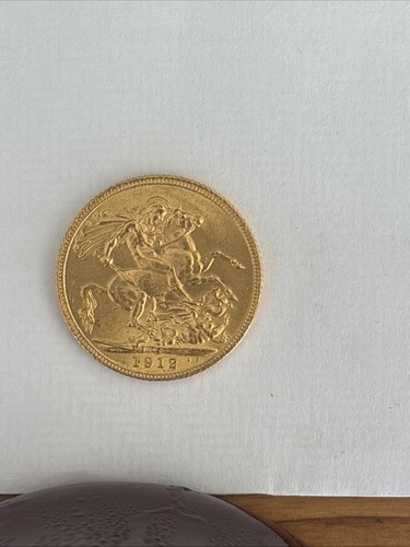1912 full sovereign gold coin - gold,