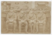 Military Real Photo Postcard: Royal Artillery #121 Group Signallers