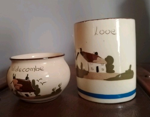 Mottoware sugar bowl and - ,
