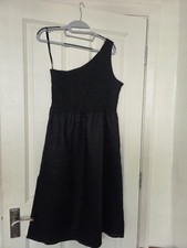 Next Black Linen One Shoulder