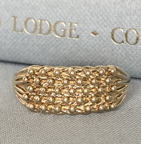 9ct gold row keeper - gold,