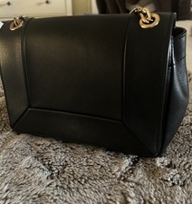 REISS Black Alma Leather Bag
