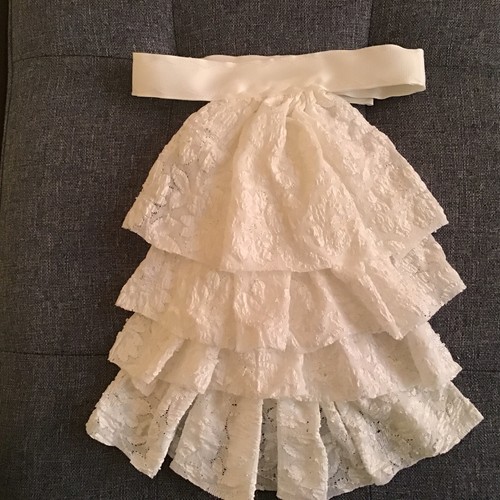Jabot cravat pale cream - jabot,