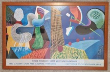 ORIGINAL 1993 DAVID HOCKNEY LARGE EXHIBITION POSTER