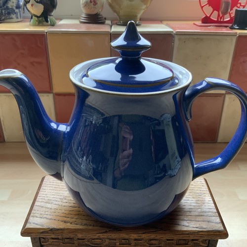 Denby imperial blue tea - imperial, pot