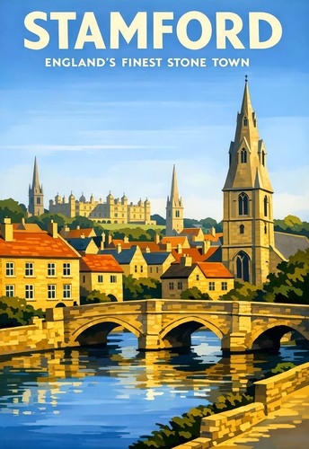 Travel poster stamford art - ,