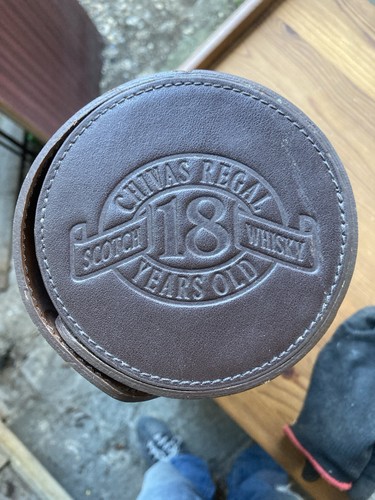Chivas regal leather bottle - chivas,