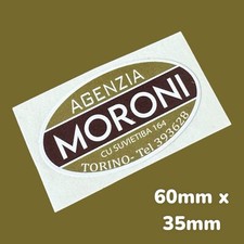 MORONI AGENZA TORINO LAMBRETTA VESPA Dealership Dealer Vinyl Sticker LI SX LD TV
