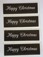 Happy Christmas stencils for