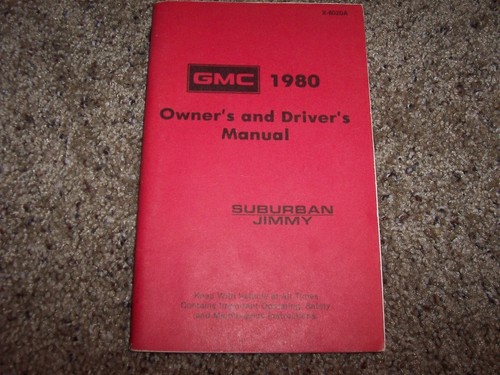 1980 gmc suburban owner - 1980,
