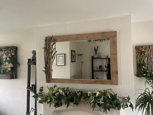 Driftwood mirror rustic - driftwood,