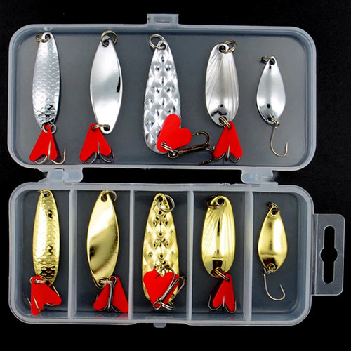 10x gold silver fishing - gold+silver,