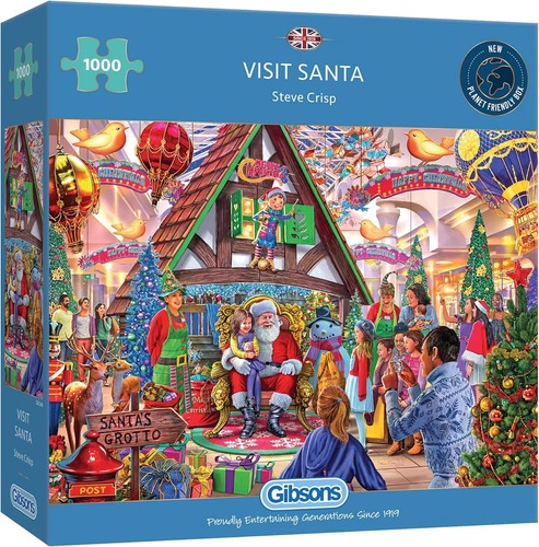 Gibsons visit santa 1000 piece - visit,