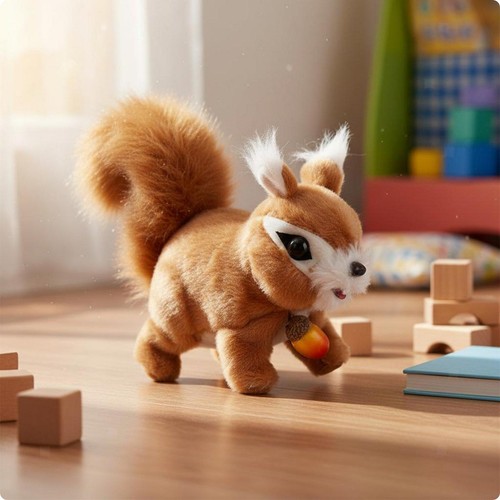 Interactive squirrel plush - interactive,