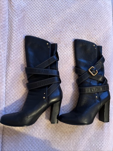 Cloe leather mid - calf, riding