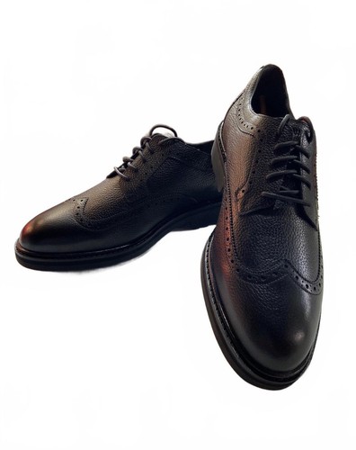 Vionic black leather brogue - black,