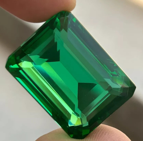Large green colombian emerald - green,