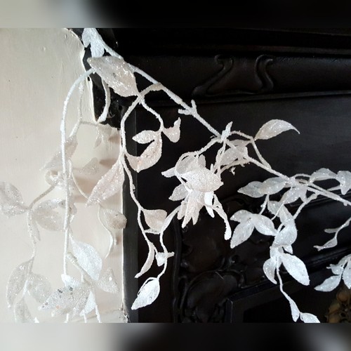 180cm glitter leaf christmas - leaf,