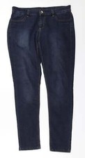 Oasis Womens Blue Cotton Blend