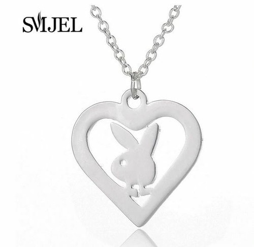 Stainless steel playboy - steel, bunny