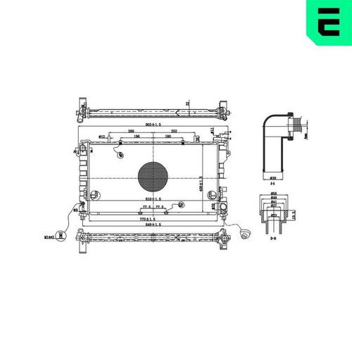673563 engine cooling radiator - 673563,