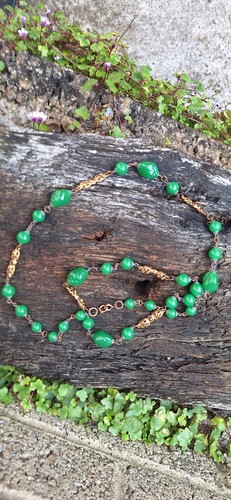 Vintage art deco jade glass - deco,