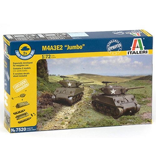 Italeri m4a3e2 jumbo 7520 - m4a3e2,