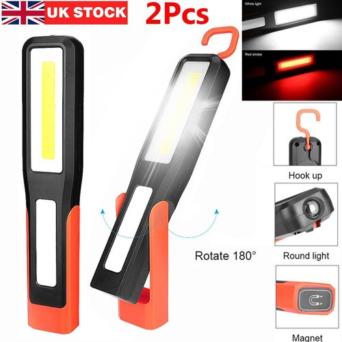 2pcs rechargeable cob led - 1/2pcs,