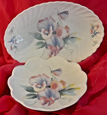 TWO PRETTY VINTAGE BONE CHINA