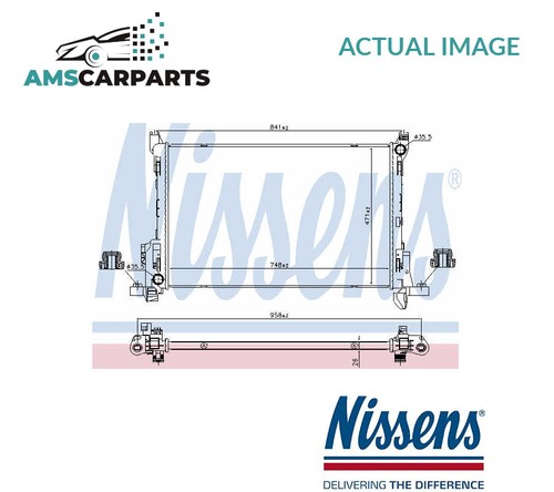 Engine cooling radiator 630792 - engine,