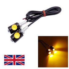 2Pc LED Black Micro Mini Tiny