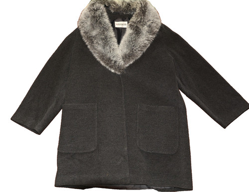 Windsmoor grey wool angora - &,