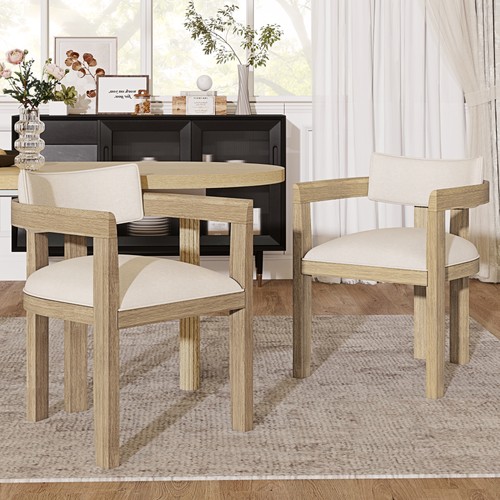 2pcs solid wood chairs dining - solid,