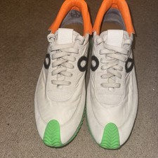 Loewe Trainers Uk Size 9 White Green and Orange Excellent Condition