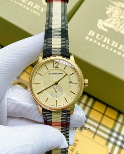 Burberry mens watch leather - burberry,