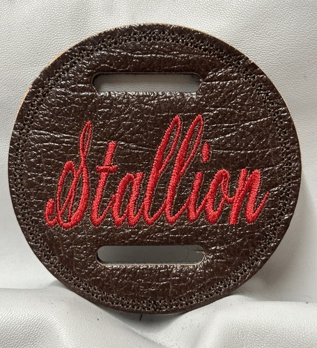 Brown leather stallion - ,