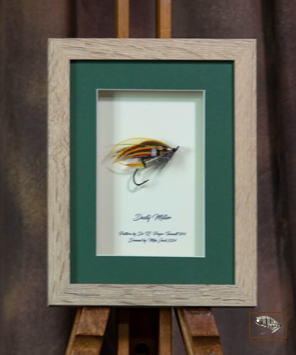 Framed classic salmon fly size - framed,