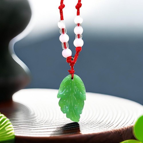 Green real jade leaf - green,