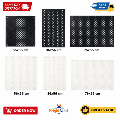 Ikea skådis pegboard black - pegboard,