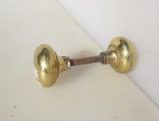 Vintage Brass Door Knobs Handles Old Architectural Retro