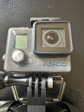 GoPro Hero Plus Action Camera And Motorcycle Chin Strap 64GB Micro SD Card Incl