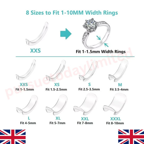 Invisible clear ring size - invisible,