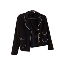 IMAGES 12 BLACK BLAZER WITH