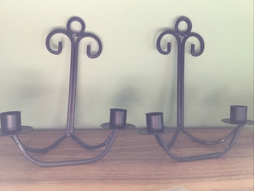 Pair black wrought - ,