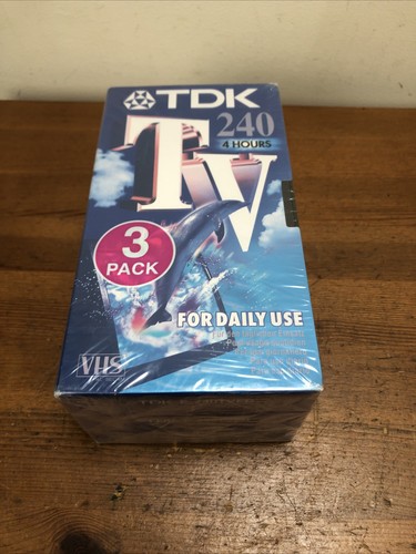 Tdk 240 blank vhs - tdk,