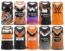 RUGBY MEN's TRAINING SINGLET WEST TIGERS VEST NRL TANK JERSEY S-5XL