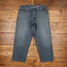 Vintage Levis Silver Tab Jeans 38 x 30 Baggy Stonewash Straight Blue Denim