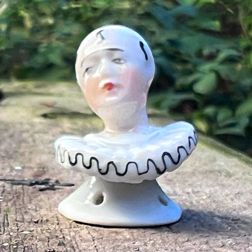 Vintage pierrot half - vintage, doll