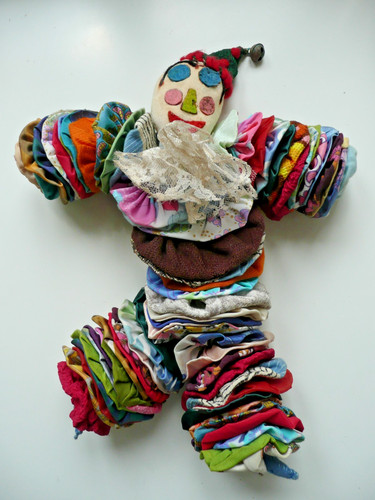 Clown rag doll hand - clown,