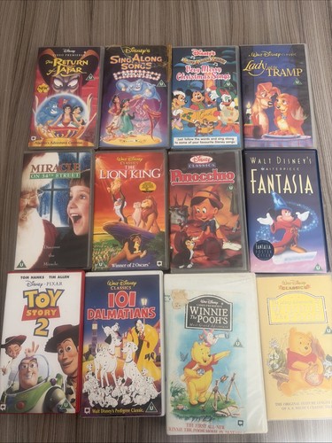 Disney vhs bundle - 12,